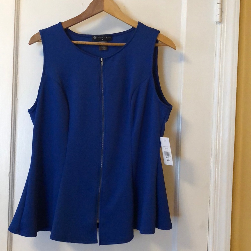 Royal Blue Peplum top